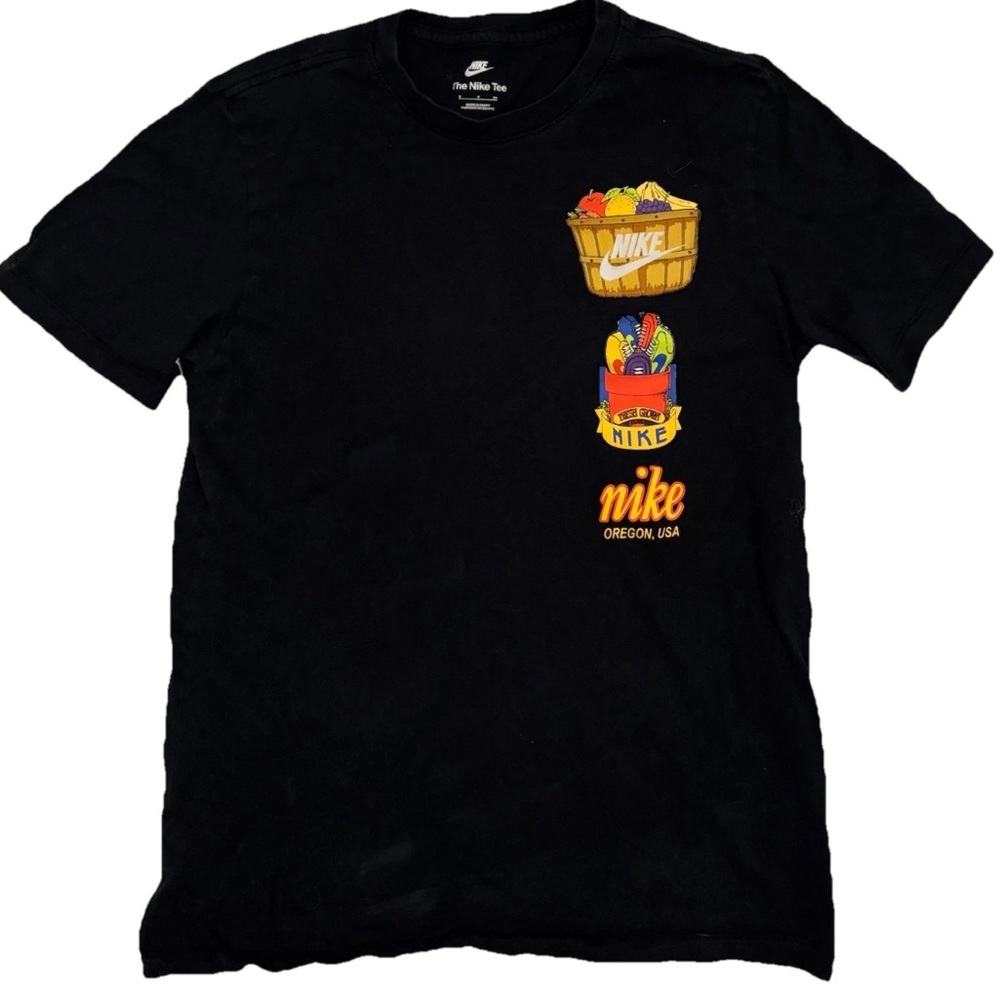 Nike 'Certified Fresh' fruit printed t-shirt in black SMALL